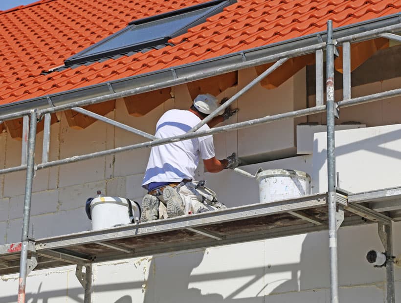 Fachadas ventiladas en Melide